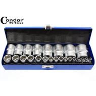 Steckschlüssel Satz 1/4'' 1/2'' Zoll 6-Kant Set 24-tlg Nüsse - 1194.jpg