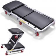 Werkstattliege Klappliege Rollbrett 2in1 Hocker Montageliege - mgs01384.jpg